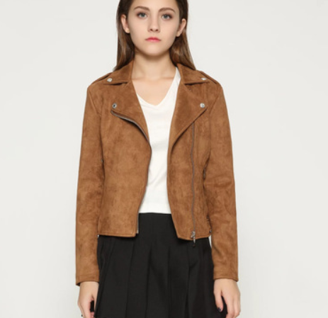 Model wearing the stylish jacket