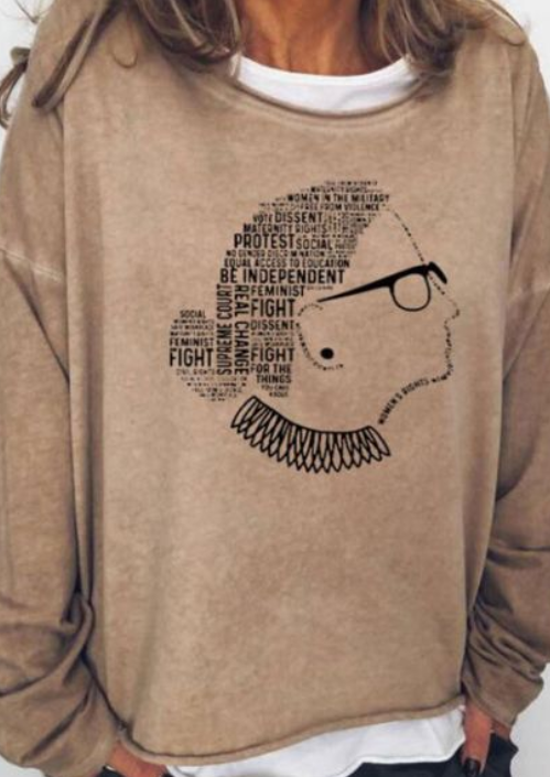 Justice Monogram Print Sweatshirt Image 1