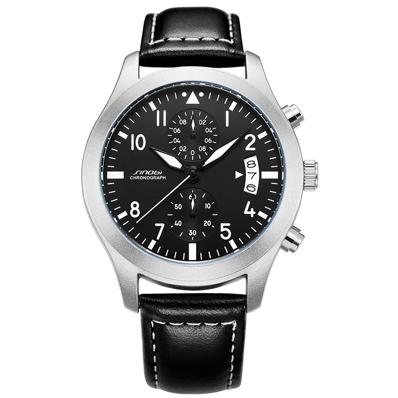 Sporty Quartz Watch - Black