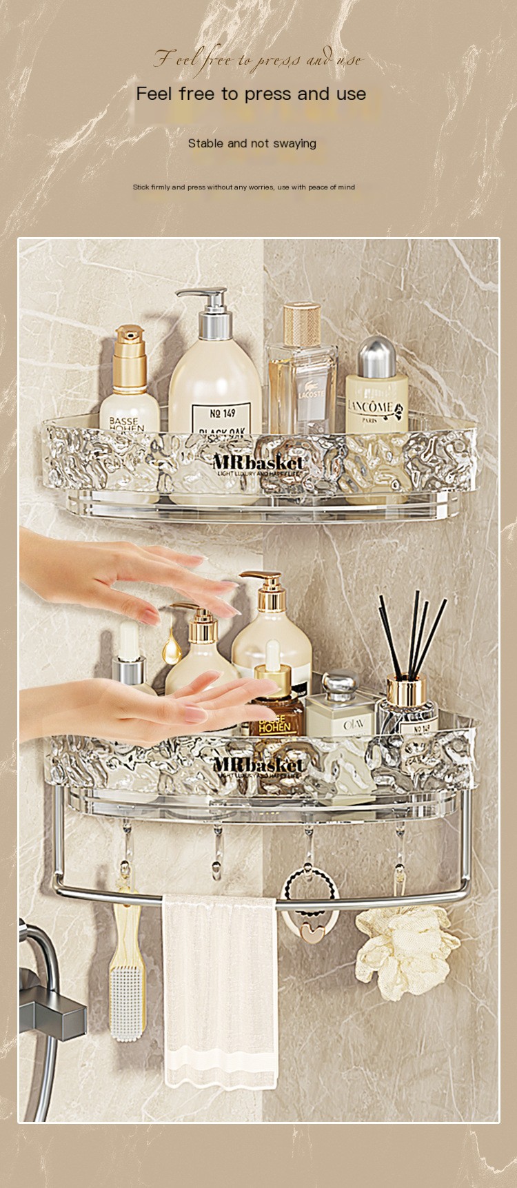 Ice Glacier Pattern Storage Rack 6