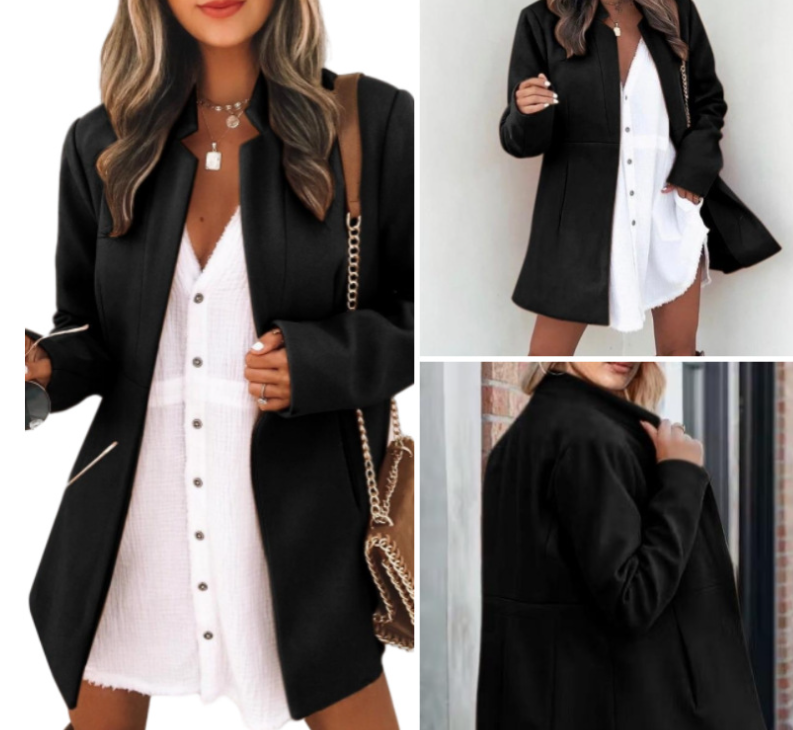 Coat in black