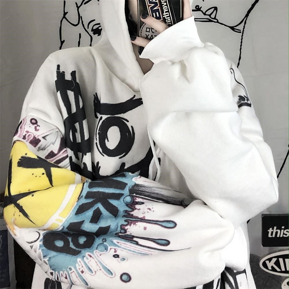 Loose Hooded Sweater Back View