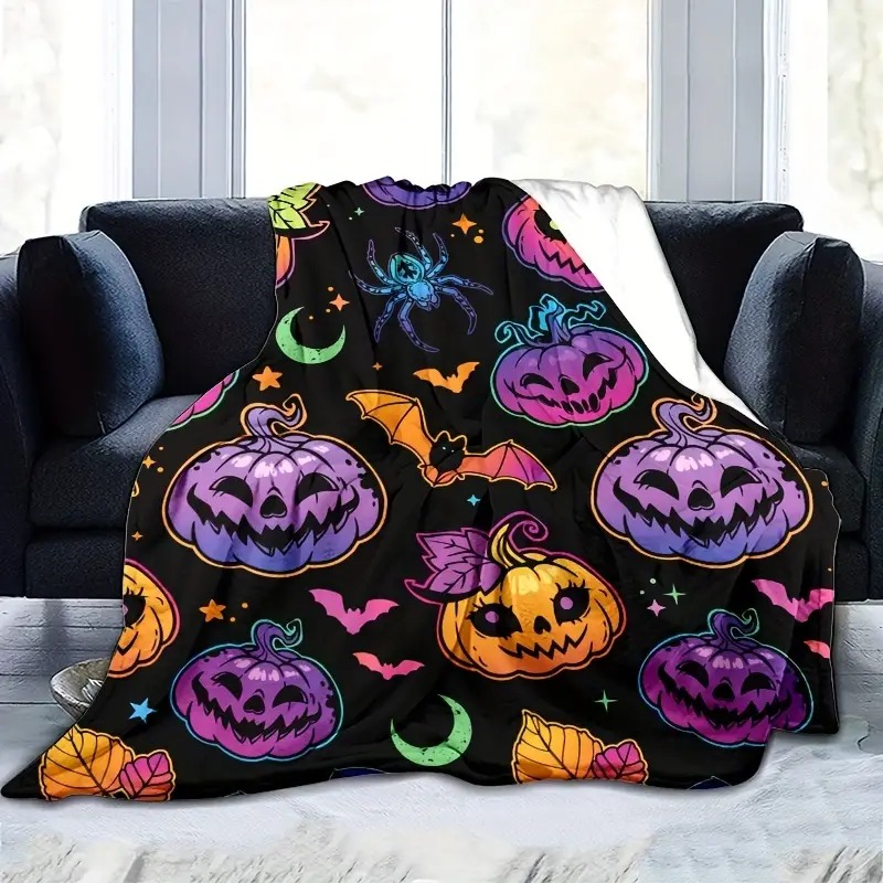 Halloween Flannel Blanket Design 1