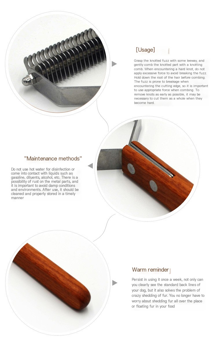 Grooming Tool in Action