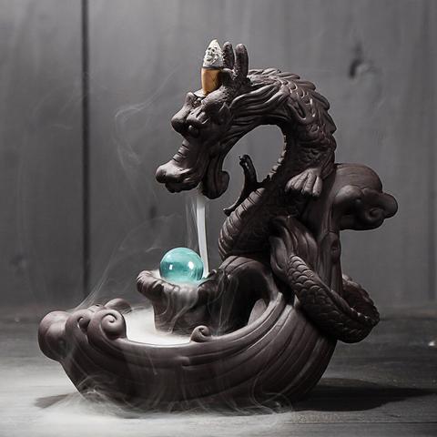 Asian Dragon Incense Burner