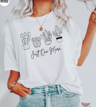 Cactus Print Couple T-Shirt 4