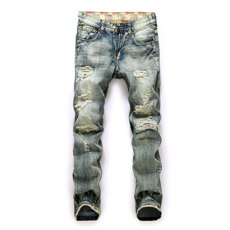 Front View of Denim Jeans