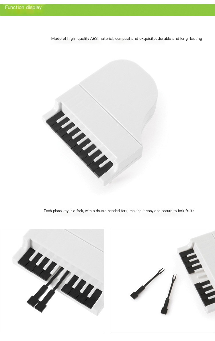 Piano Fruit Fork Set - Group Image