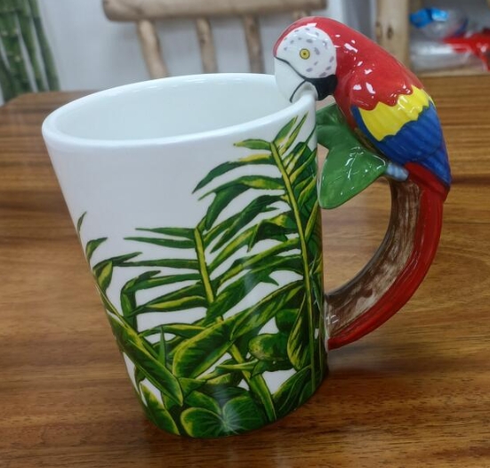 Parrot Coffee Cup Design