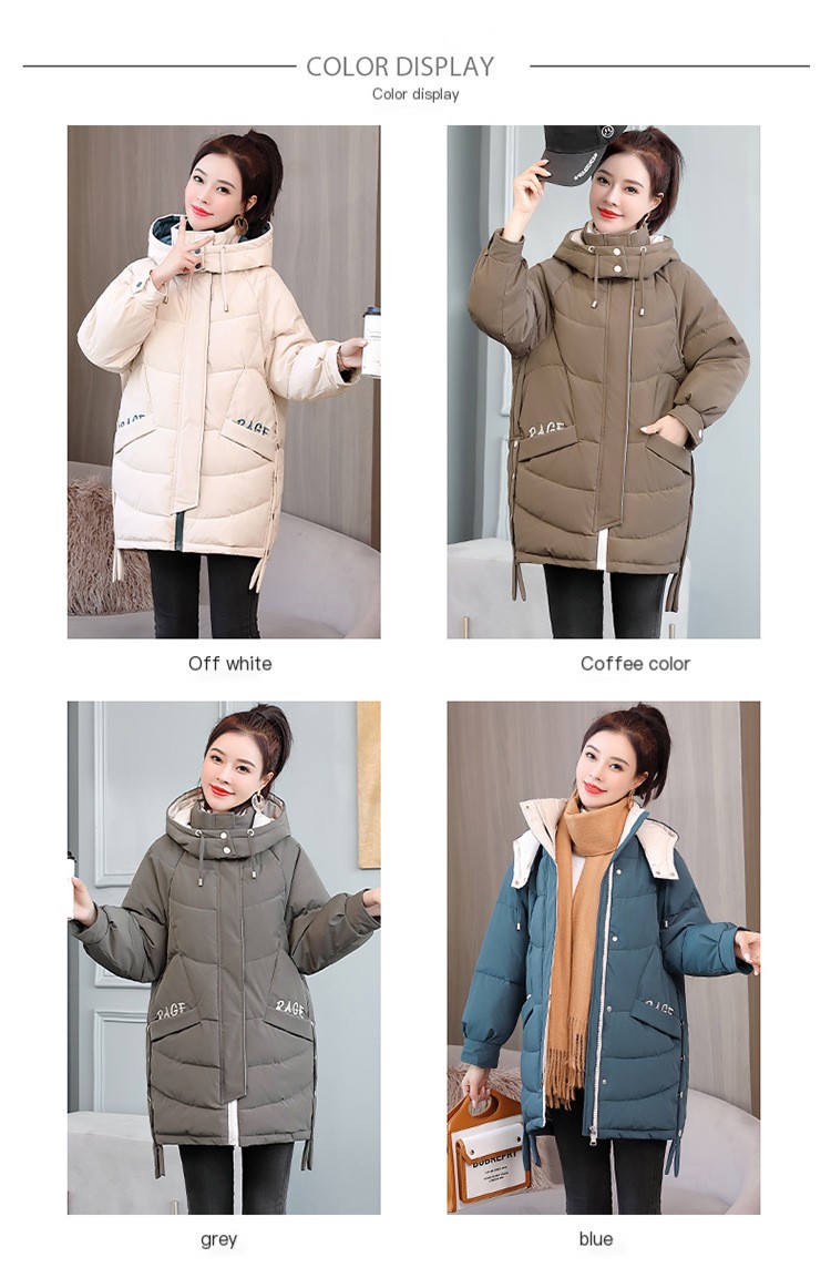 Hooded Padded Down Jacket - Back View