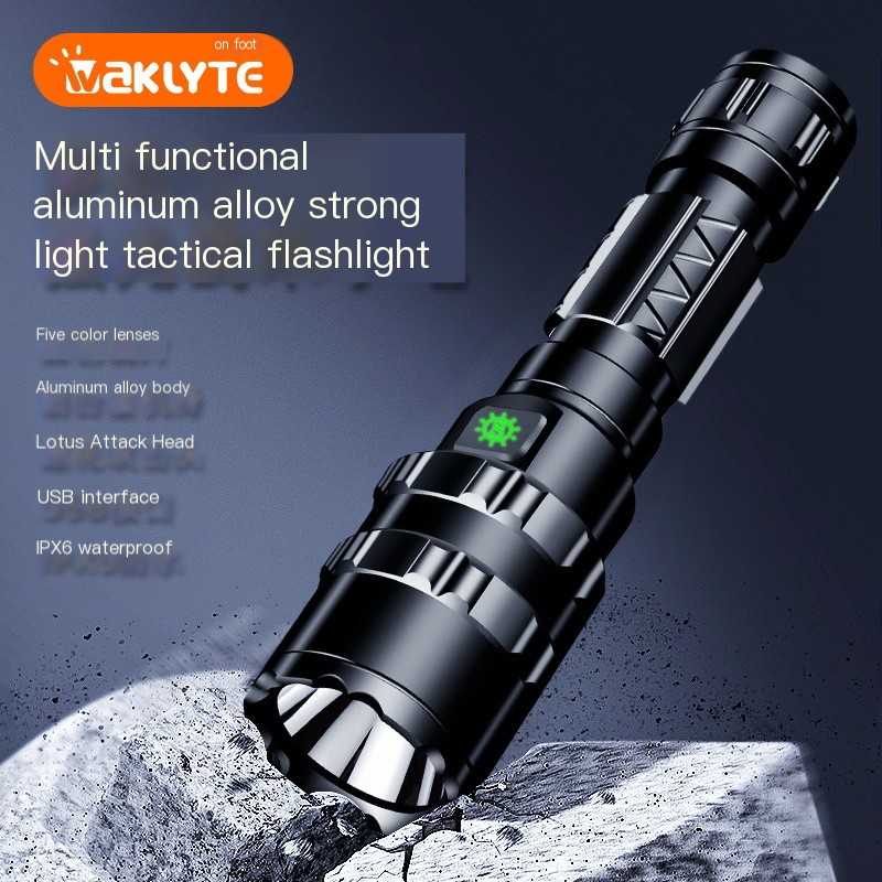 LED Aluminum Tactical Flashlight Image 1