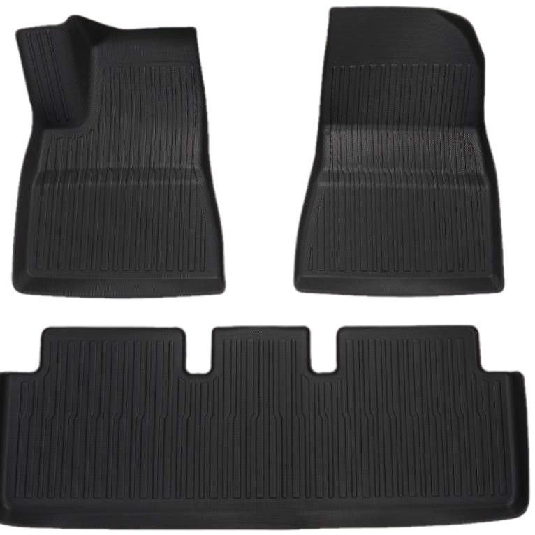 Suitable for Tesla Model3 Foot Mat Car All-inclusive TPE Material Foot Mat Full Enclosure Foot Mat Step Mat image