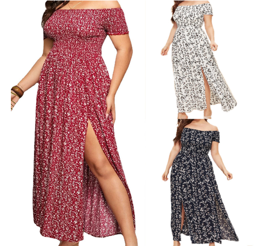 Fragmented Flowers Dress Style 1