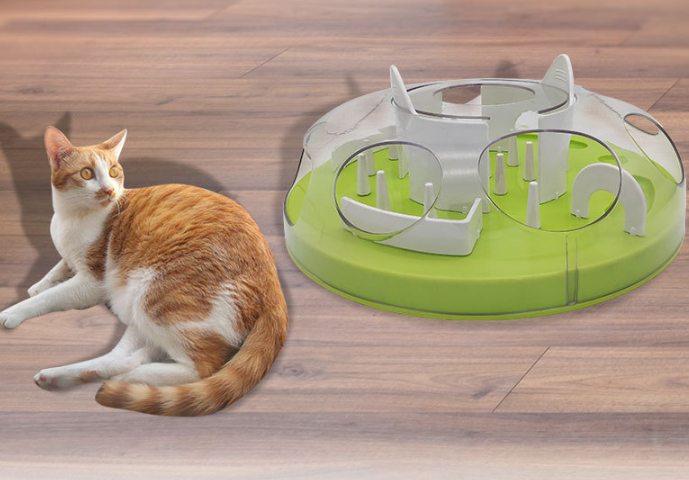 Bark & Paws™ Pawzzle Feeder in Use