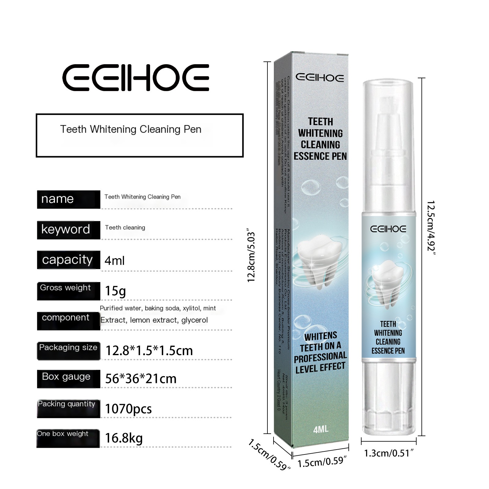 EELHOE Teeth Whitening Cleanser Pen