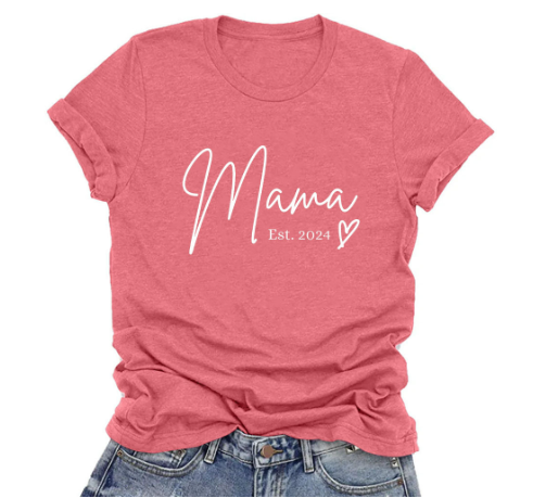 Mama Est. 2024 T-shirt - Front View