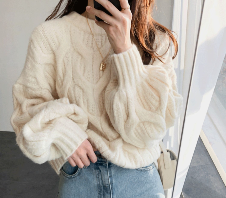 Women's Thin Knit Sweater - Yellow