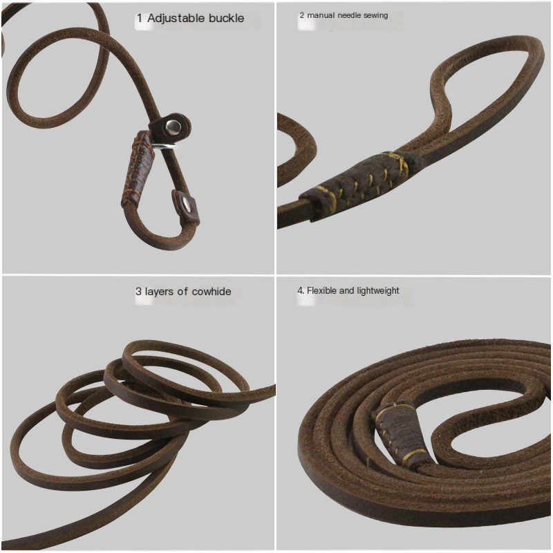 Handmade leather dog collar
