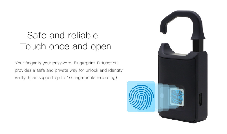 Fingerprint Mini Padlock Usage