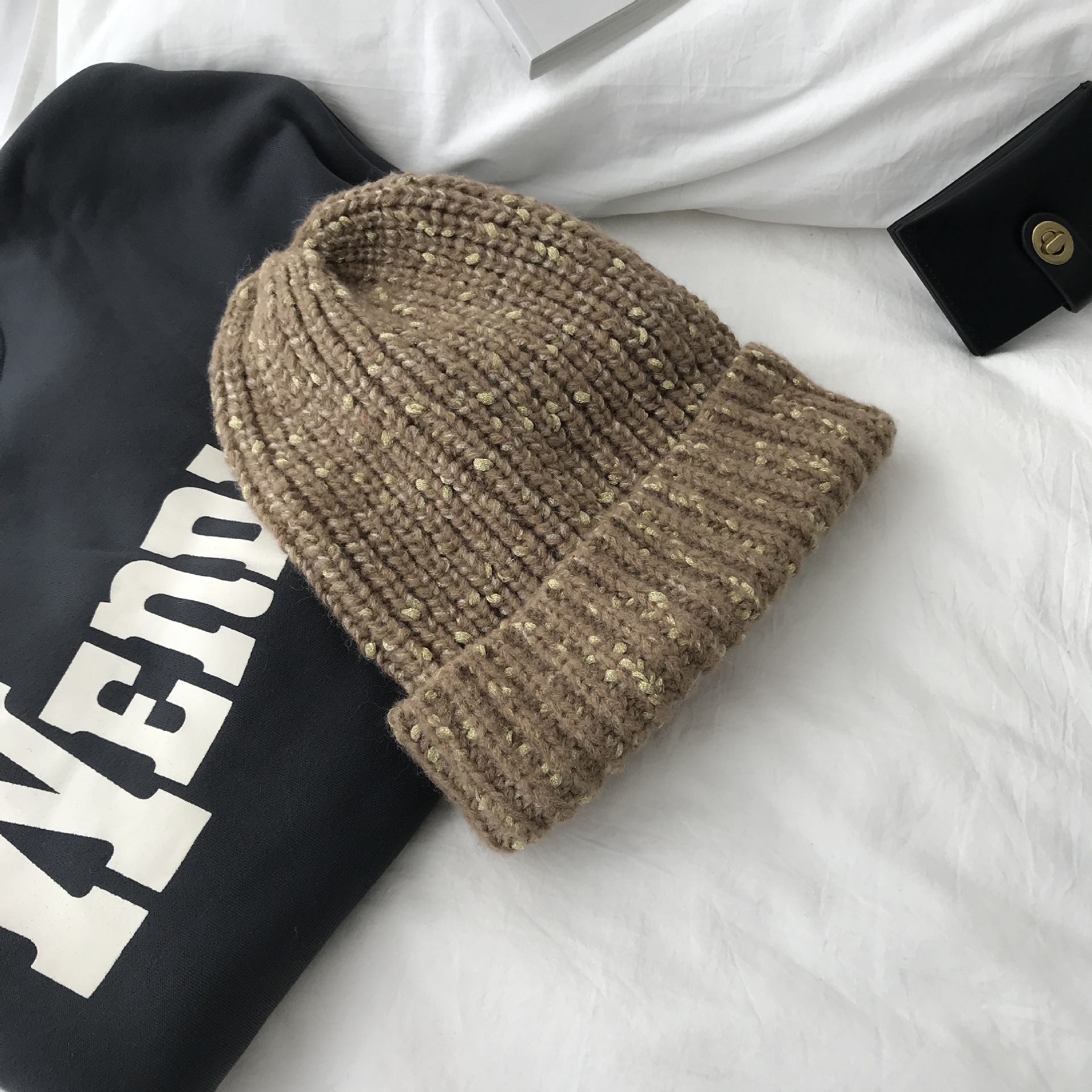 Knitted Hat Light Gray