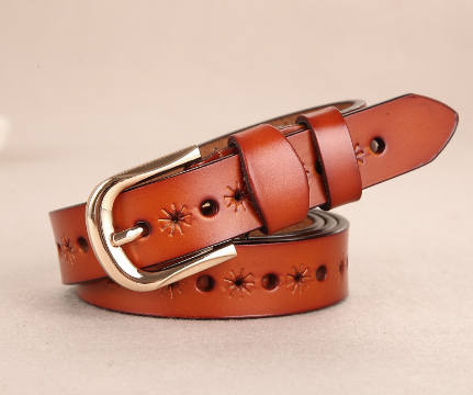 Women's Leather Belt Detail