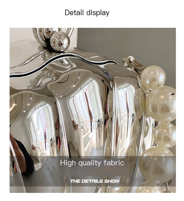 Acrylic Shell Bag - Silver