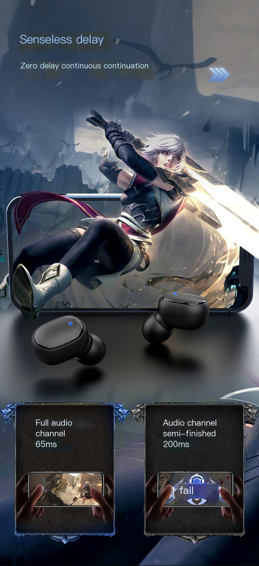 Wireless Bluetooth Headphones G6S TWS