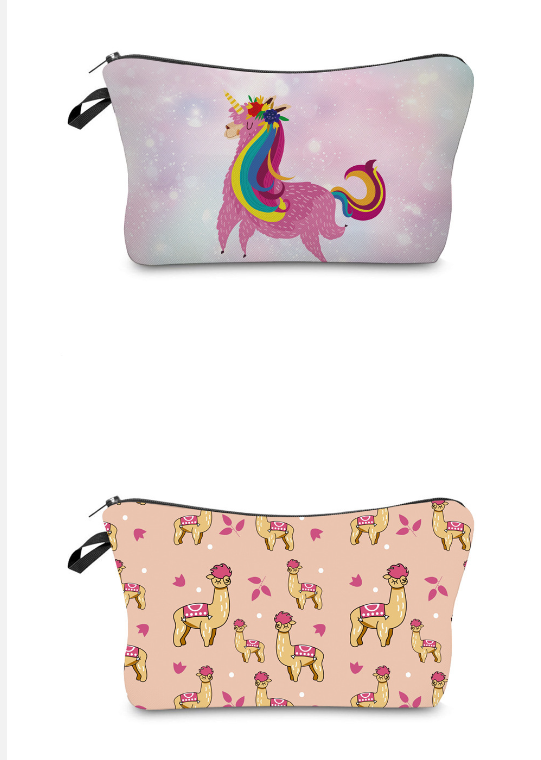 3D Llama Cosmetic Bag 13