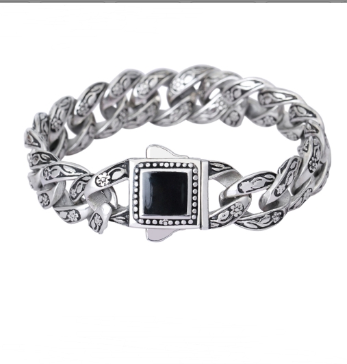 Vintage Rose Pattern Bracelet 2