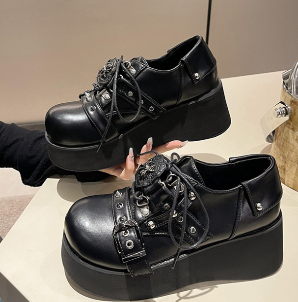 Punk Platform Shoes - Black