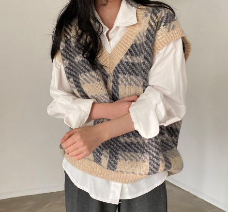 Knitted Vest Coffee