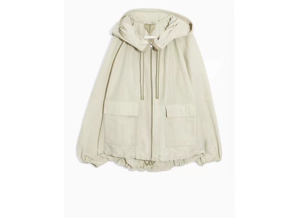 Fashion Linen Blended Zipper Coat - Image 2