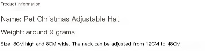 Pet Christmas Hat