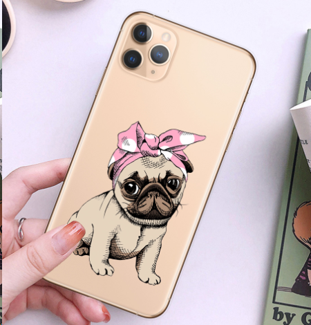 Cartoon French Dog Case 6