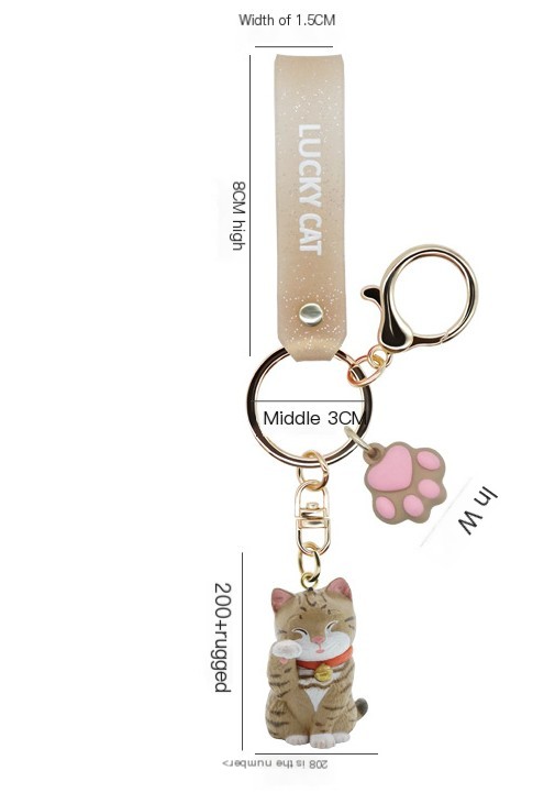 Lucky Cat Keychain
