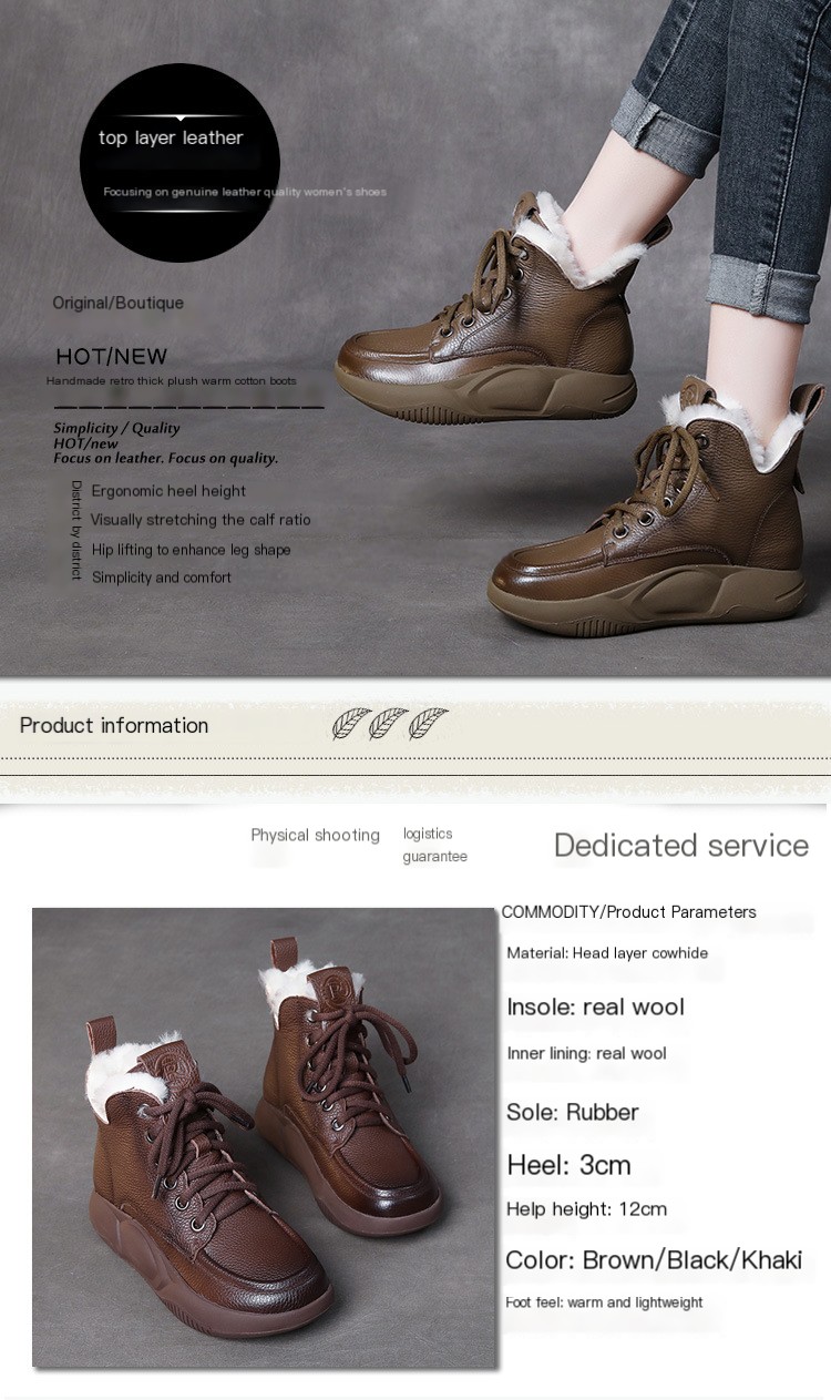 SAM Genuine Leather Ankle Boots Image 1