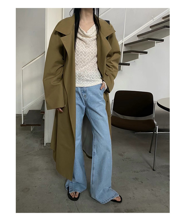 Women's Fashion Lapel Trench Coat