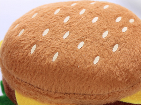 Plush Hamburger Toy Image 2