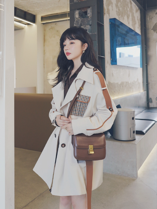 Women's Woolen Coat Side View