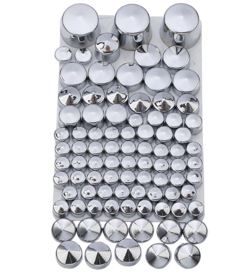 Engine Screw Decorative Cover - Silver