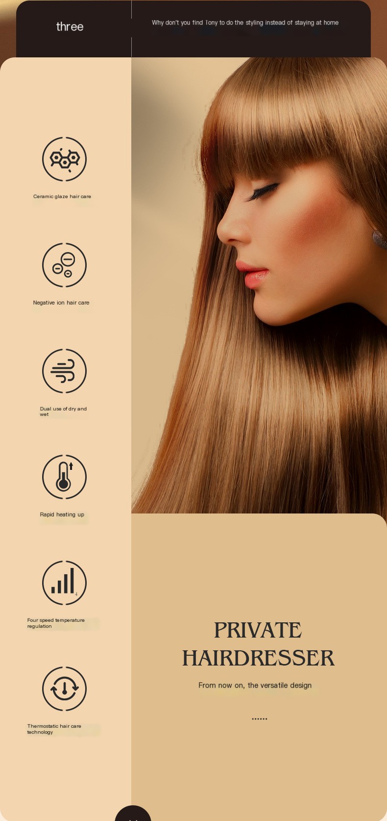 Ferramenta para estilizar o cabelo