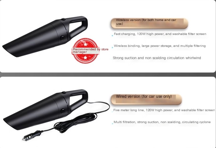 Handheld Vacuum Cleaner in Action