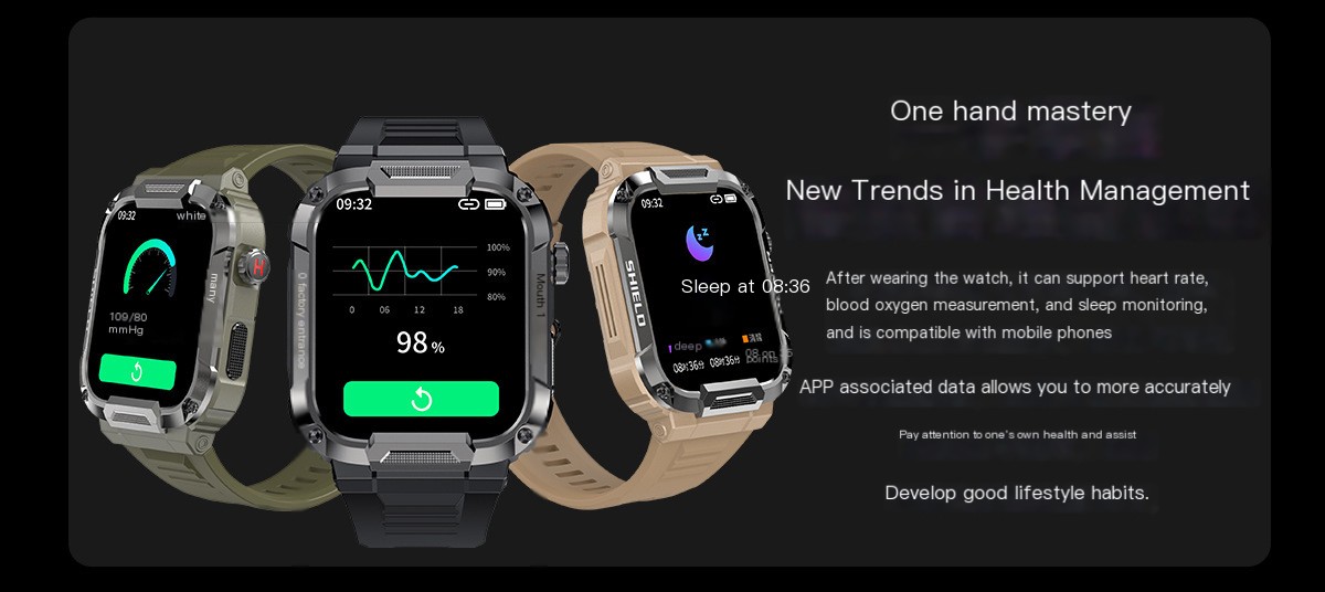 Rugged Smartwatch - Multiple Colors