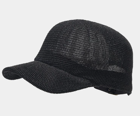 Adjustable Sun Protection Cap Black