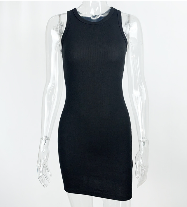 Ribbed Sleeveless Bodycon Dress Image 6