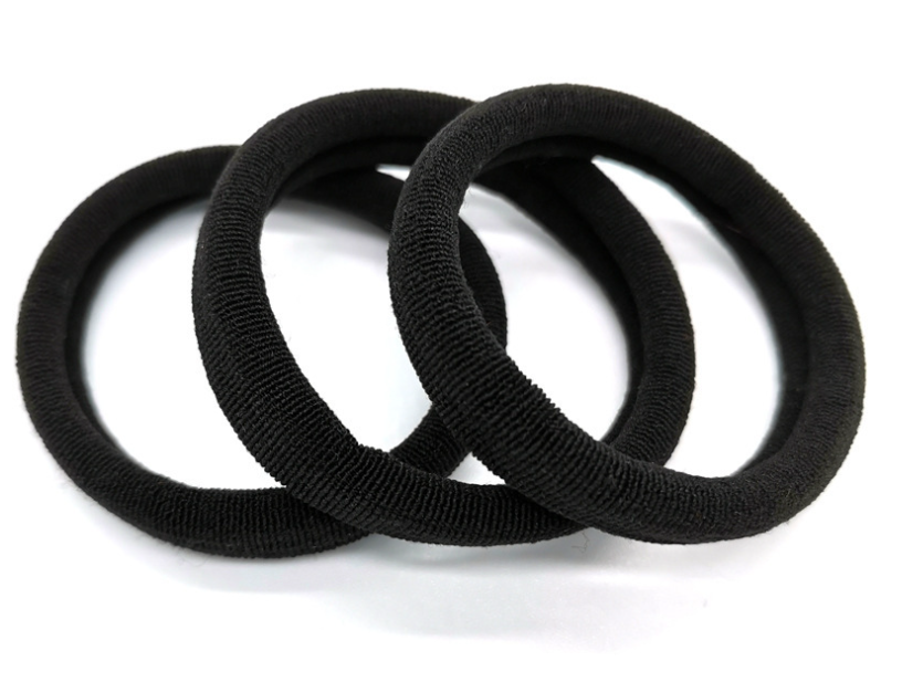 Black Towel Ring in Use