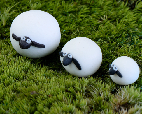Cute Sheep Family