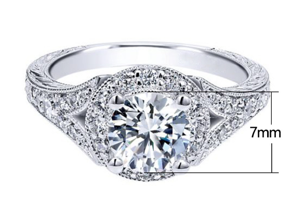 Geometric Hollow Diamond Ring Image 1