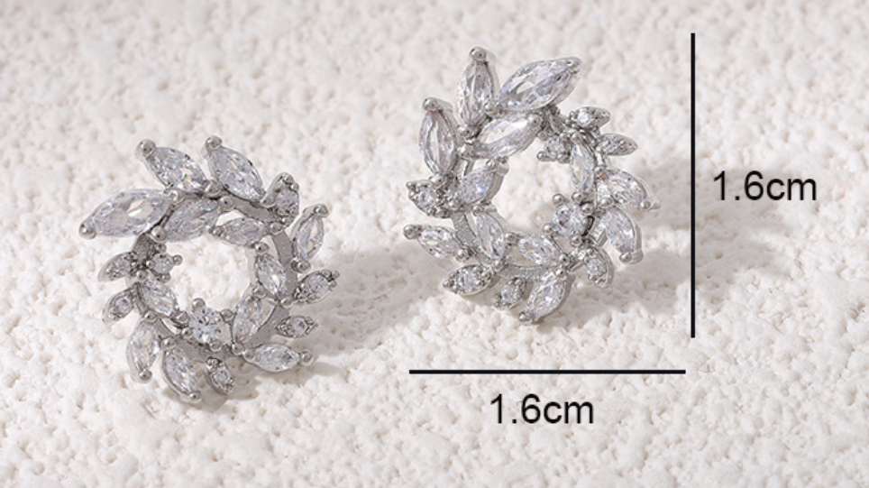 Leaf Flower Earrings