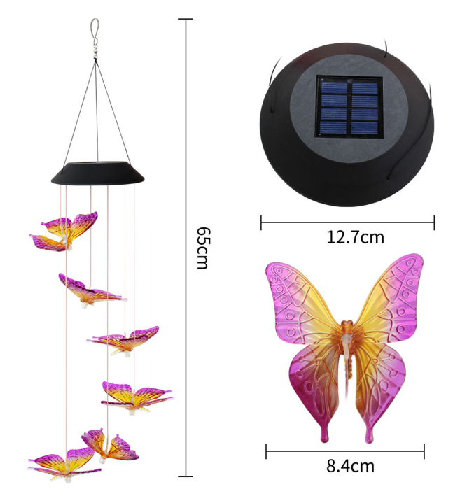 Solar Powered LED Windchime Design 9